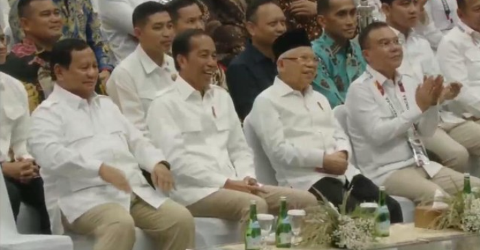 Saling Puji Prabowo dan Jokowi di Malam Penutupan Rapimnas Gerindra