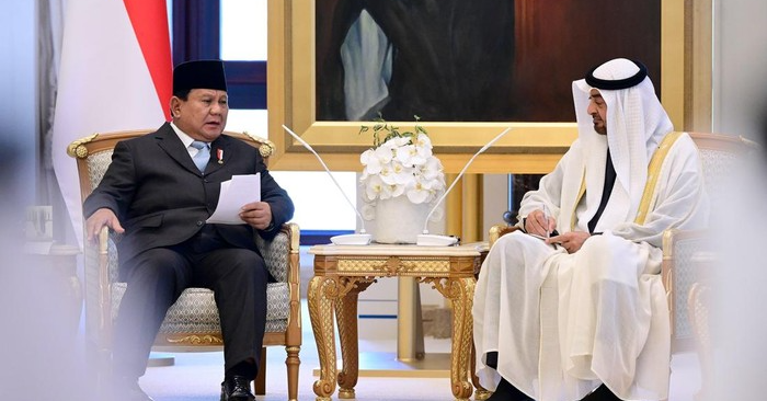 MBZ Saat Bertemu Prabowo: Saya Bangga dengan Hubungan Ini
