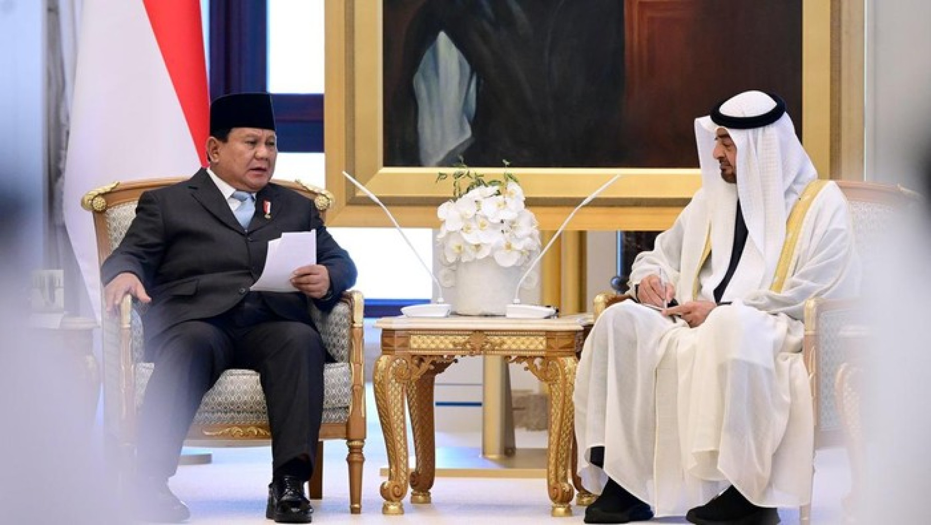 MBZ Saat Bertemu Prabowo: Saya Bangga dengan Hubungan Ini